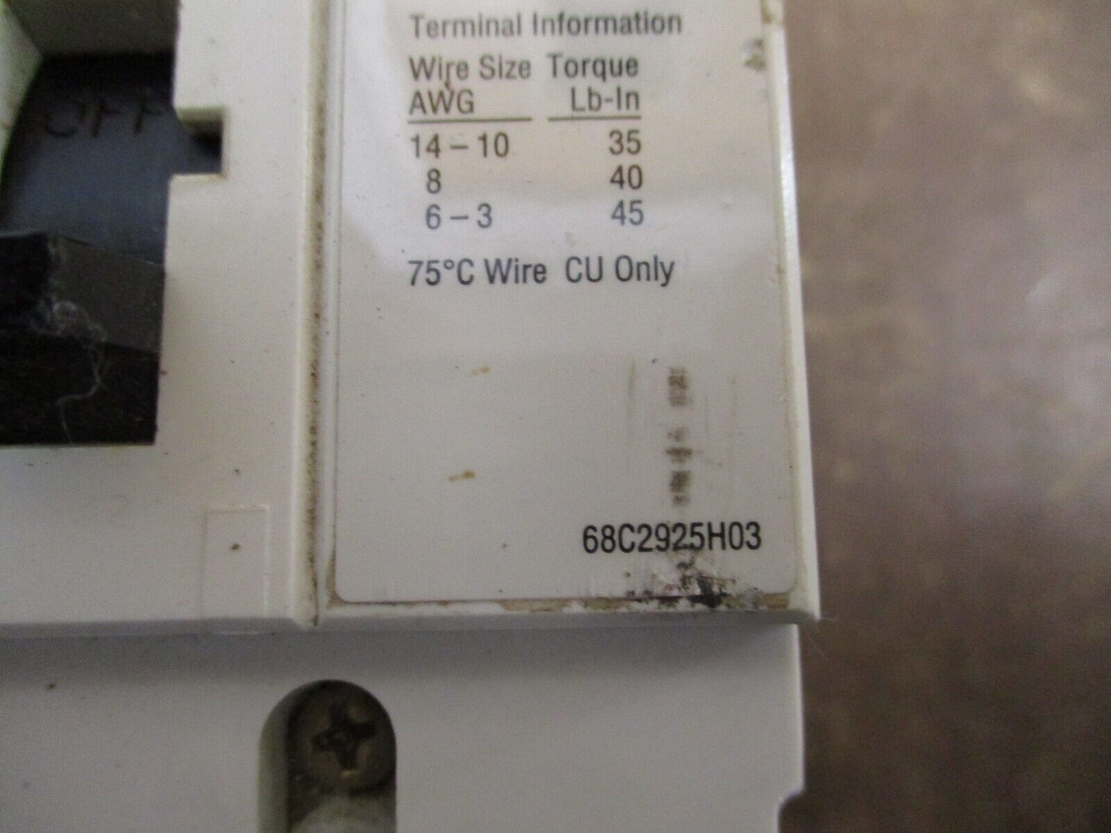 Allen-Bradley 140U-G1 Circuit Breaker 68C2925H03 25A 2P Used