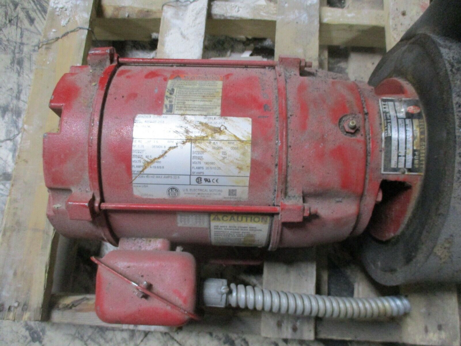 Bell & Gossett 1531 Pump 1.25AC 6.25 BF 7.5HP 60GPM 170FT Head 3600RPM Used