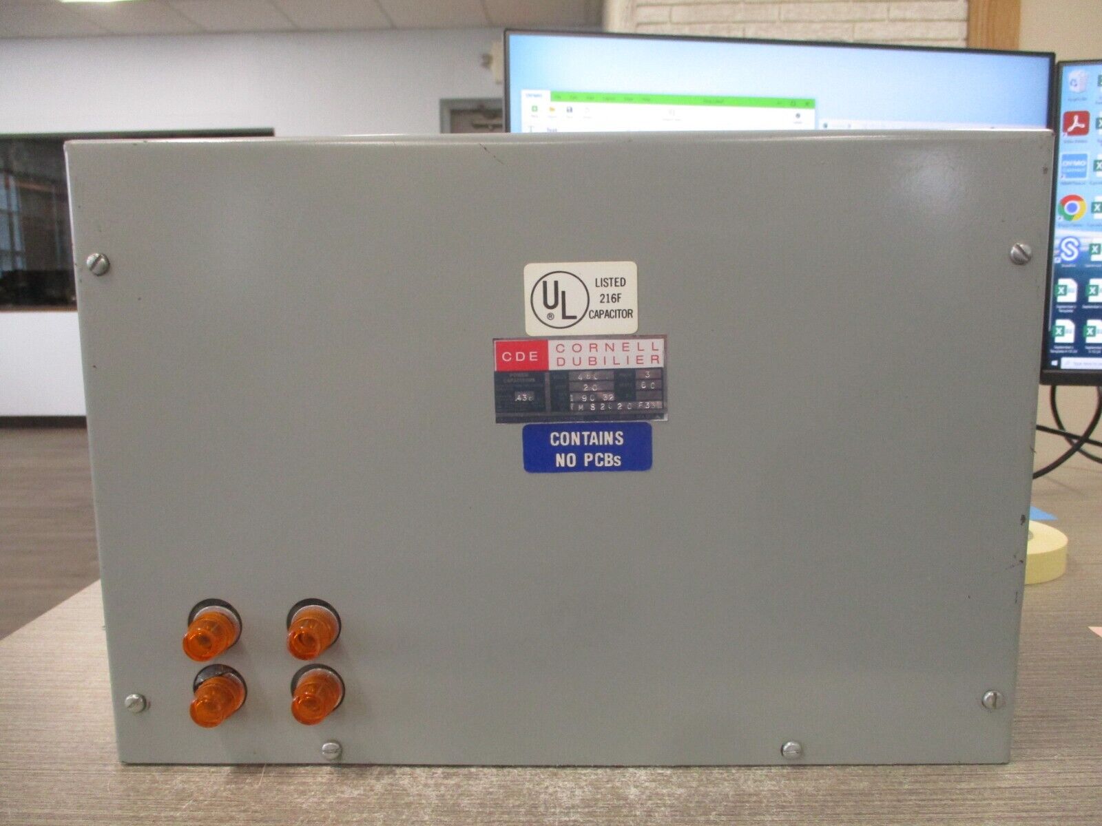 Cornell Dubilier Capacitor IMS2020F33L 20kVAR 480V 3Ph 60Hz Used