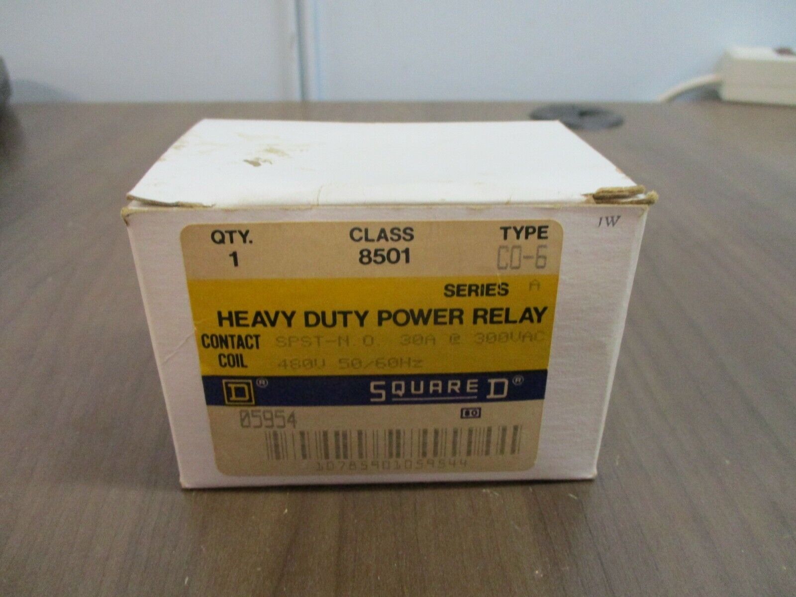 Square D Power Relay 8501 CO-6 Ser. A 480V Coil 30A 300V New Surplus