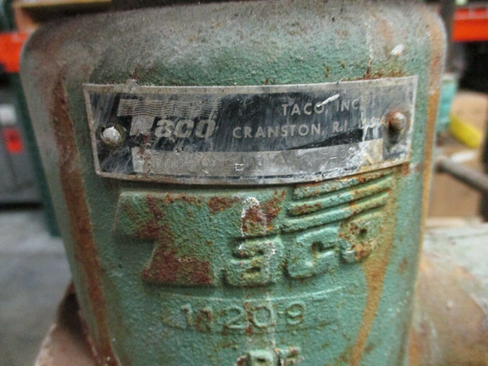 Taco Pump FE1208E2C1E2L0A 2HP 1750RPM 48GPM 55ft Head Used