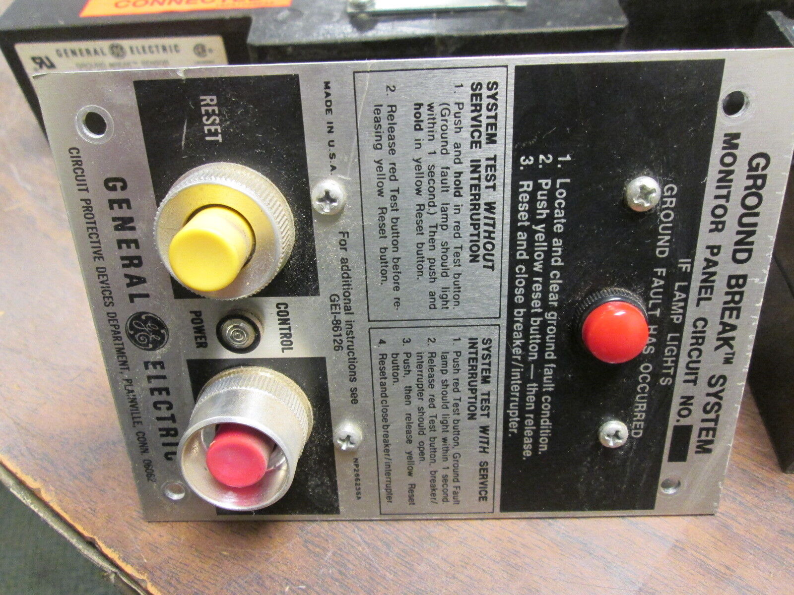 GE Ground Break System TSG0818 Mod 2/ TGSR12/TGSMP Used