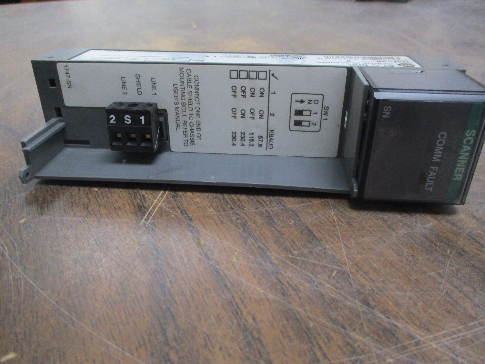 Allen-Bradley SLC500 Remote I/O Scanner 1747-SN Ser. B Host FRN:1.0b Used