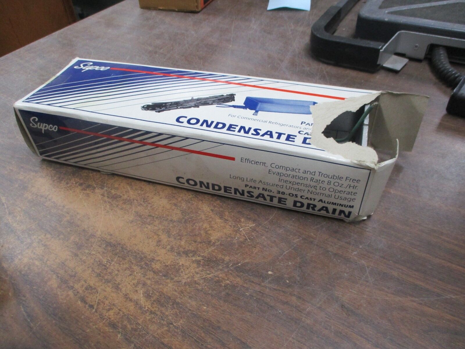 Supco Cast Aluminum Condensate Drain 30-OS 38oz Capacity Size:10x4x2-7/8"