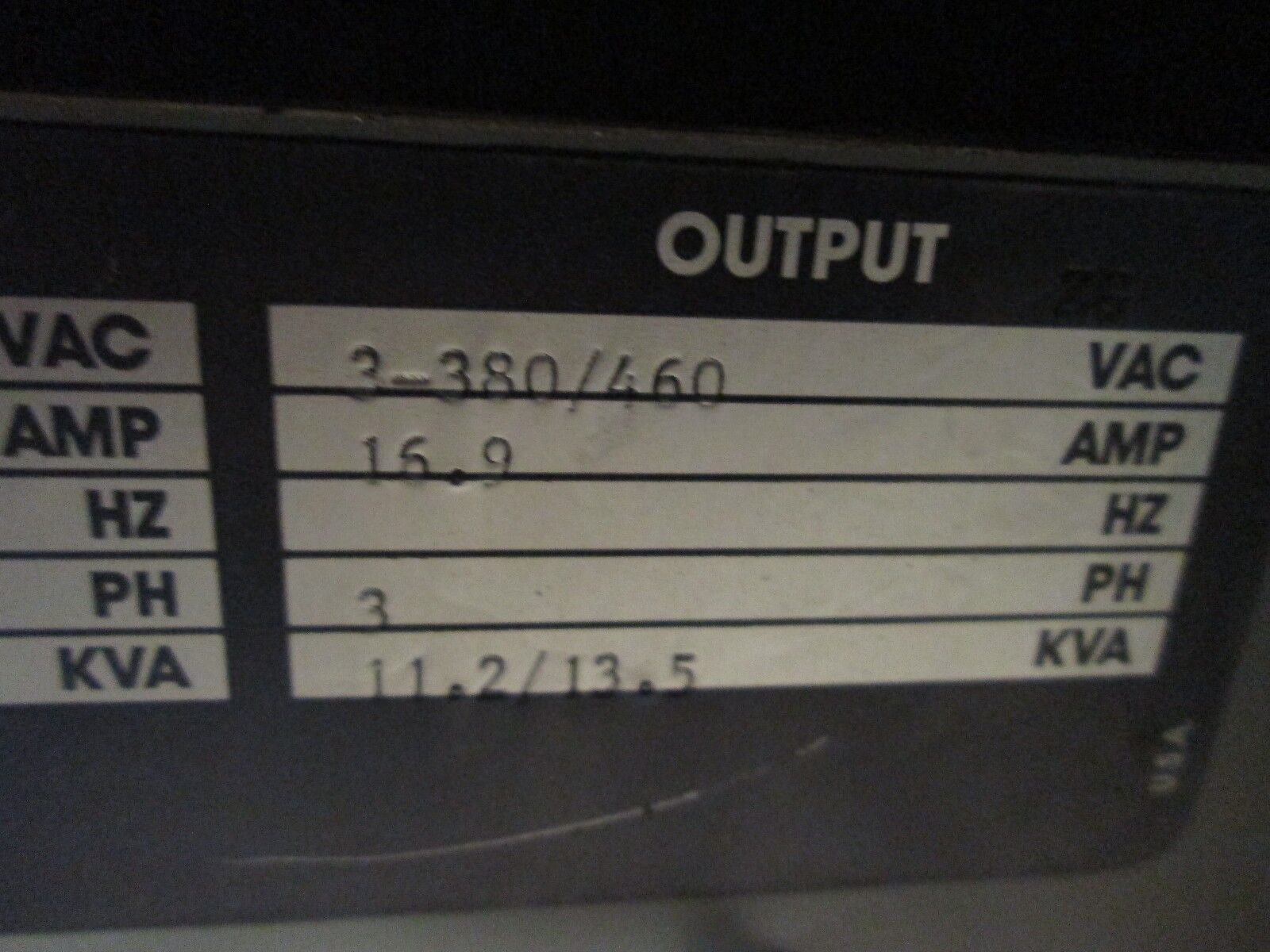 VeeArc AC Drive w/ Bypass MCH421N3X3M3X1X1 10HP Used