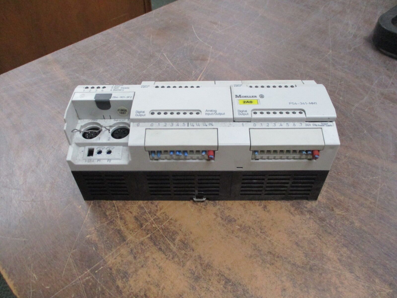 Moeller Compact Programmable Logic Controller PS4-341-MM1 Power Supply:24VDC, 1A