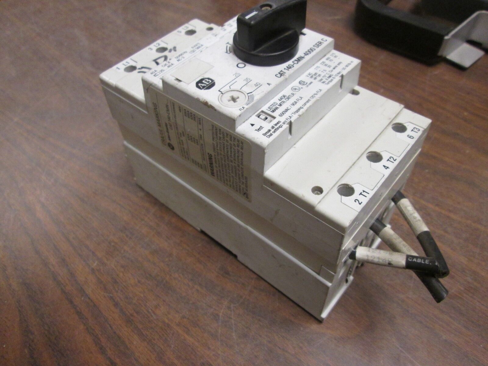Allen-Bradley Manual Motor Controller 140-CMN-4000 Range: 25-40A 600V Used
