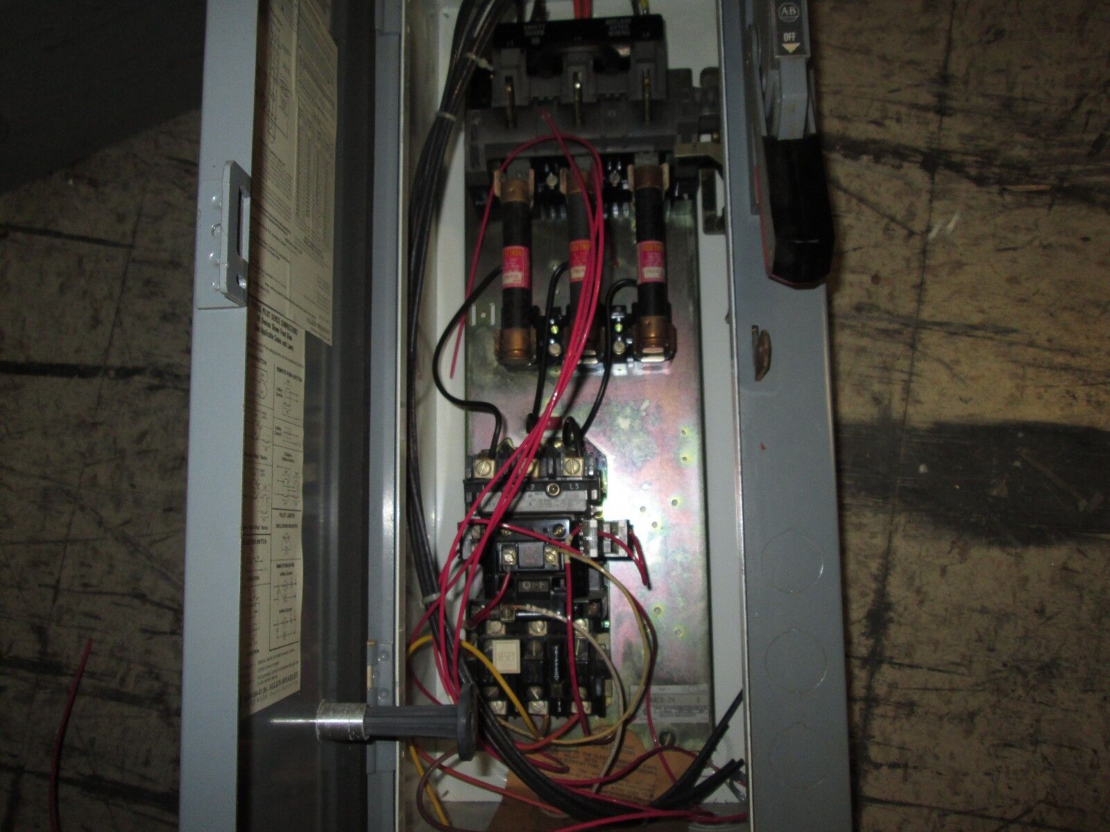 Allen-Bradley Fusible Combination 509-AOD Size 0 Coil Voltage 120V Used