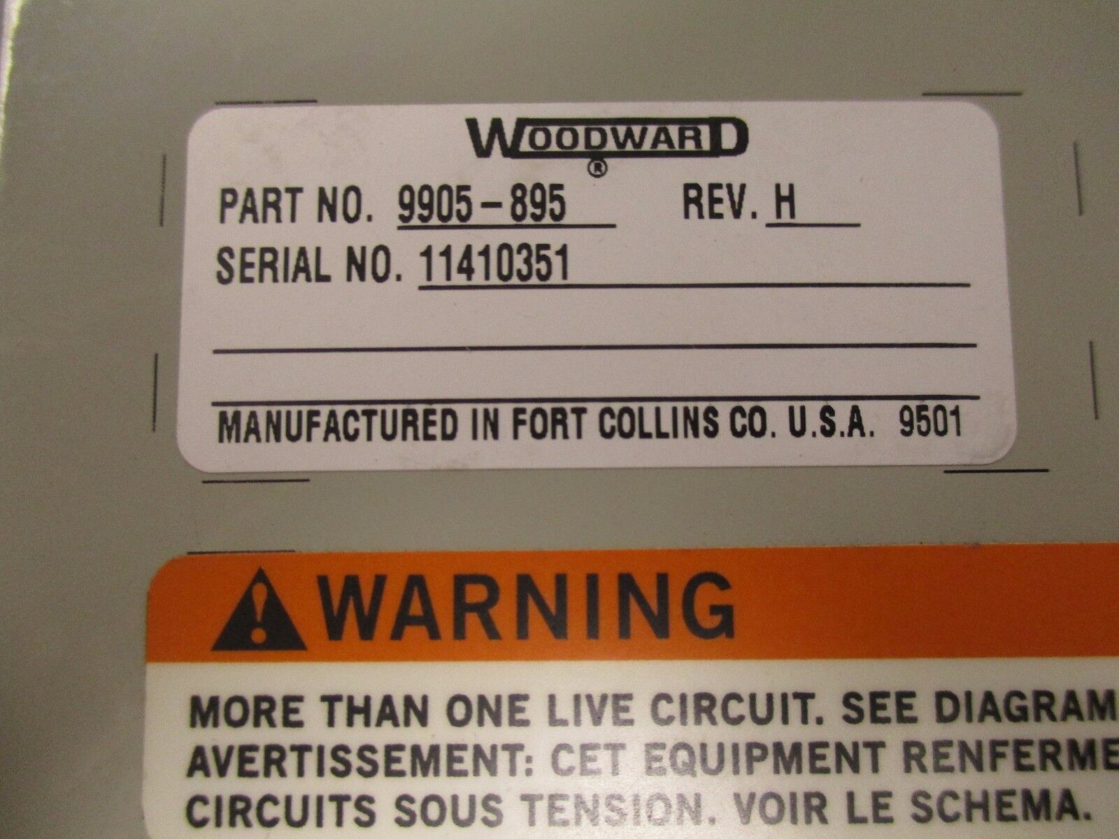 Woodward Digital Synchronizer & Load Control 9905-895 Rev. H 18-40VDC Used
