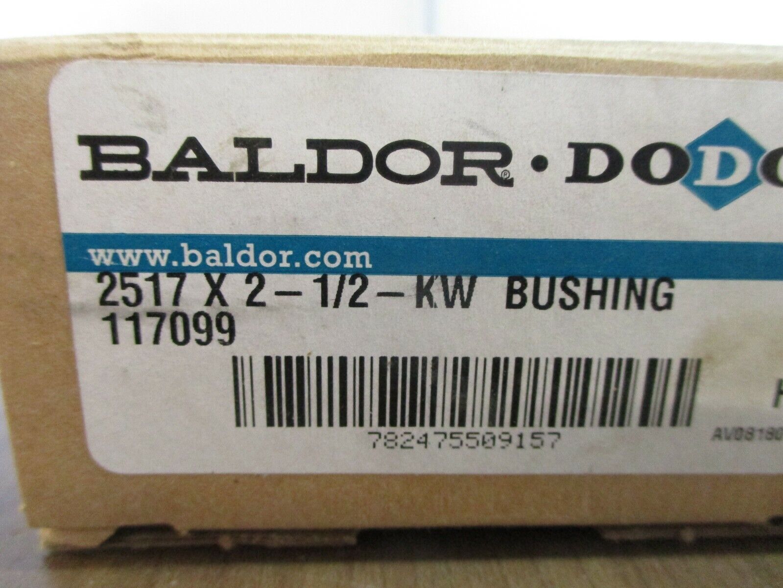 Baldor Dodge Bushing 117099 2517X2-1/2-KW New Surplus