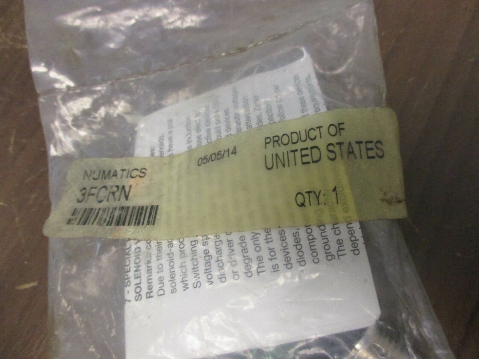 Numatics Flow Control 3FCRN New Surplus