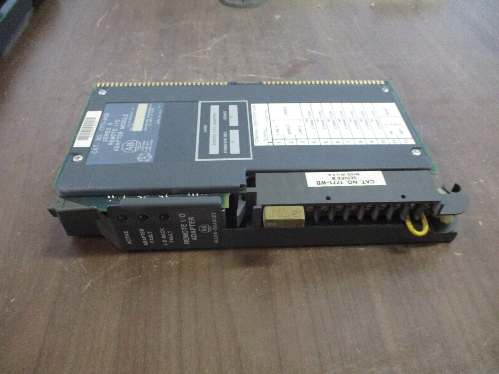 Allen-Bradley Remote I/O Adapter Module 1771-ASB B Ser. B F/W Rev. A Used