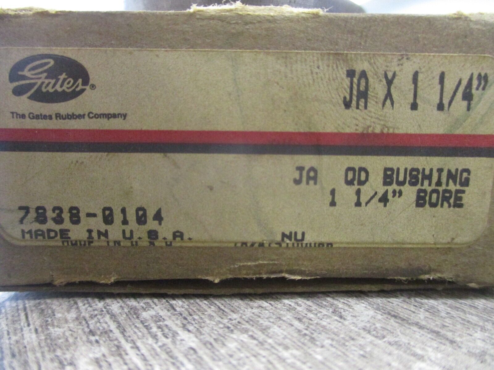 Gates QD Bushing 7838-0104 JA x 1 1/4" New Surplus
