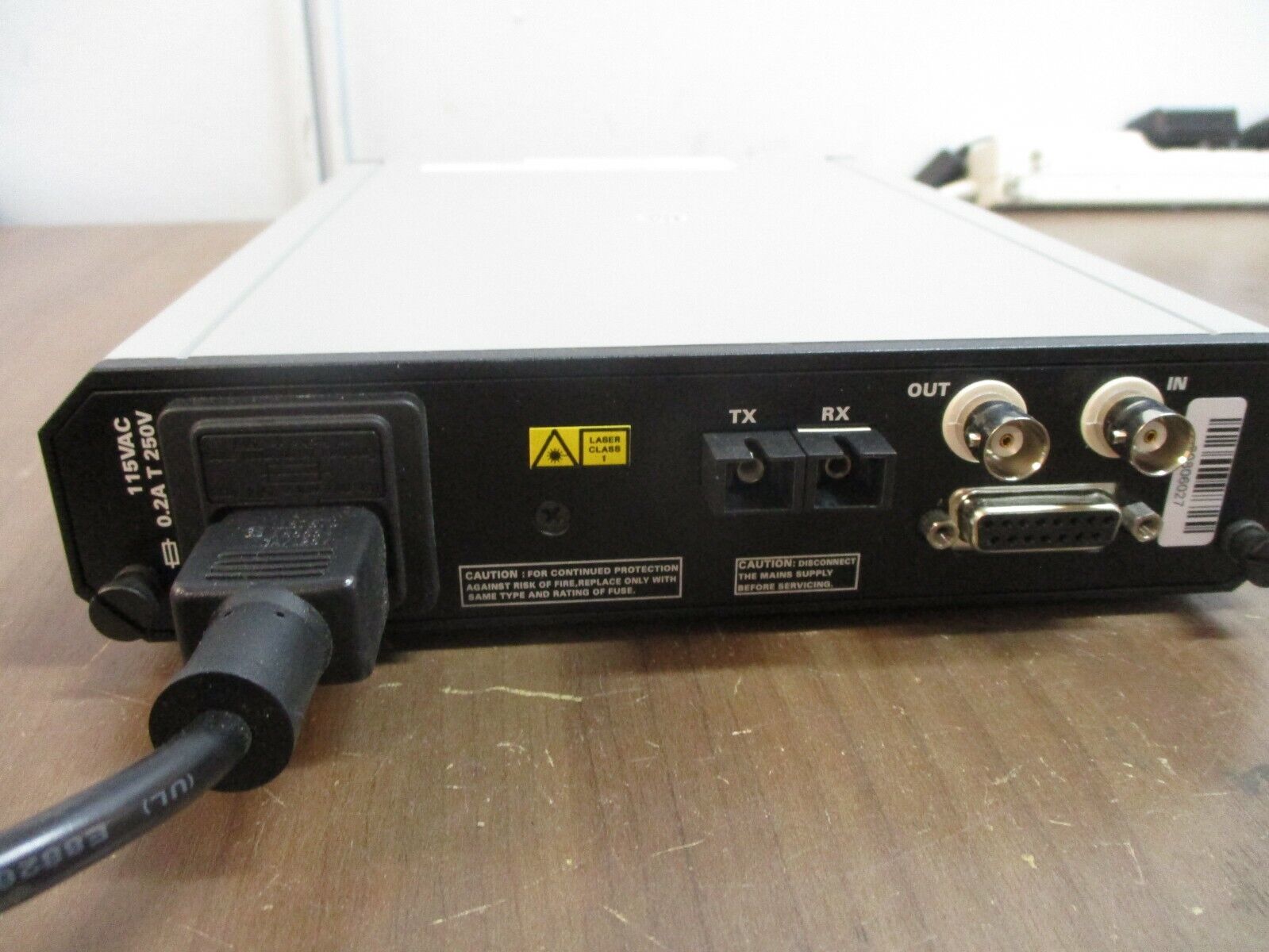 RAD FOM-E1T1/SC14L/115 Fiber Optic Modem 2840100000 115V 0.15A 50/60Hz Used