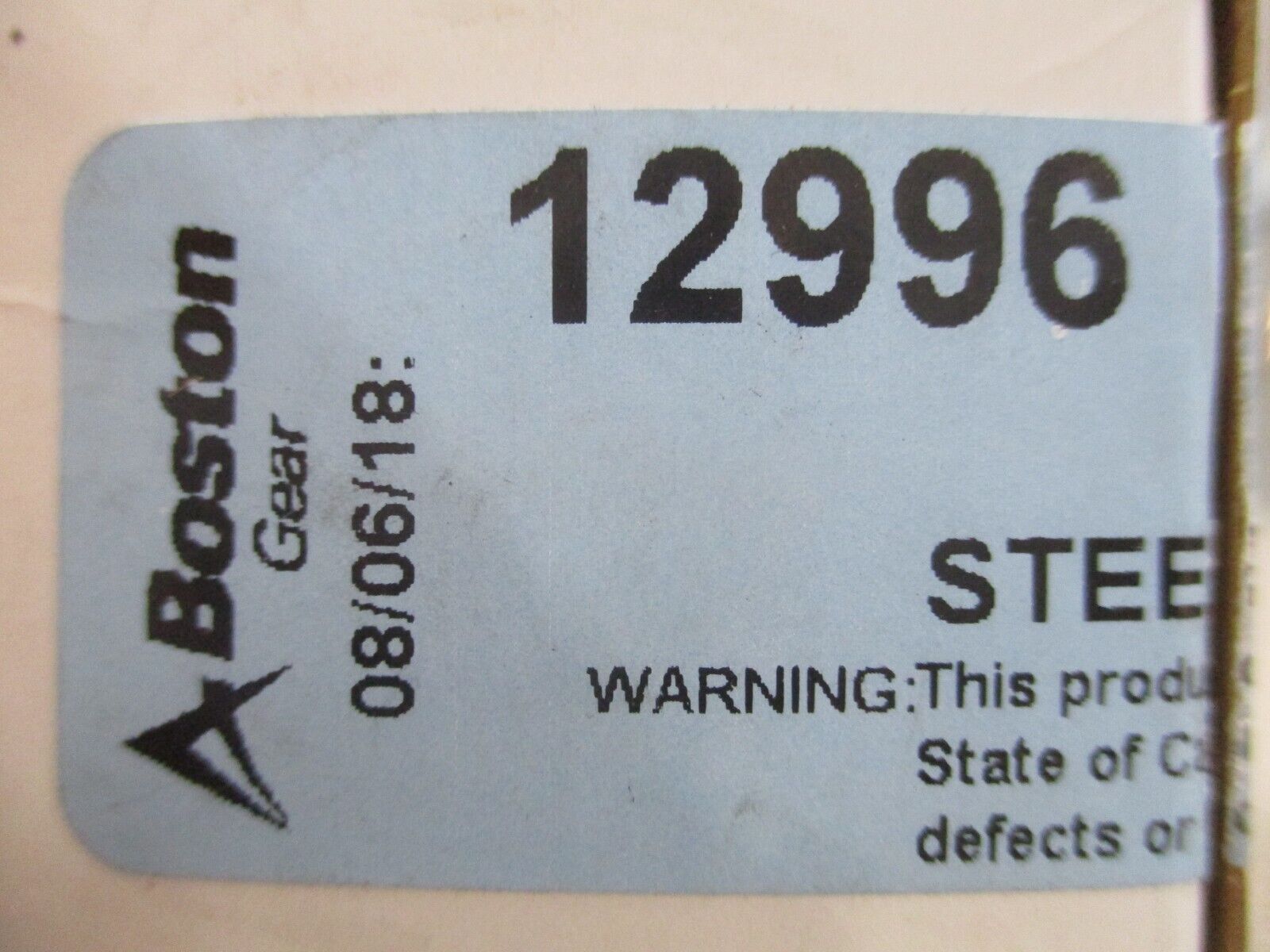 Boston Gear H1607 Steel Gear-H/Worm 12996 New Surplus