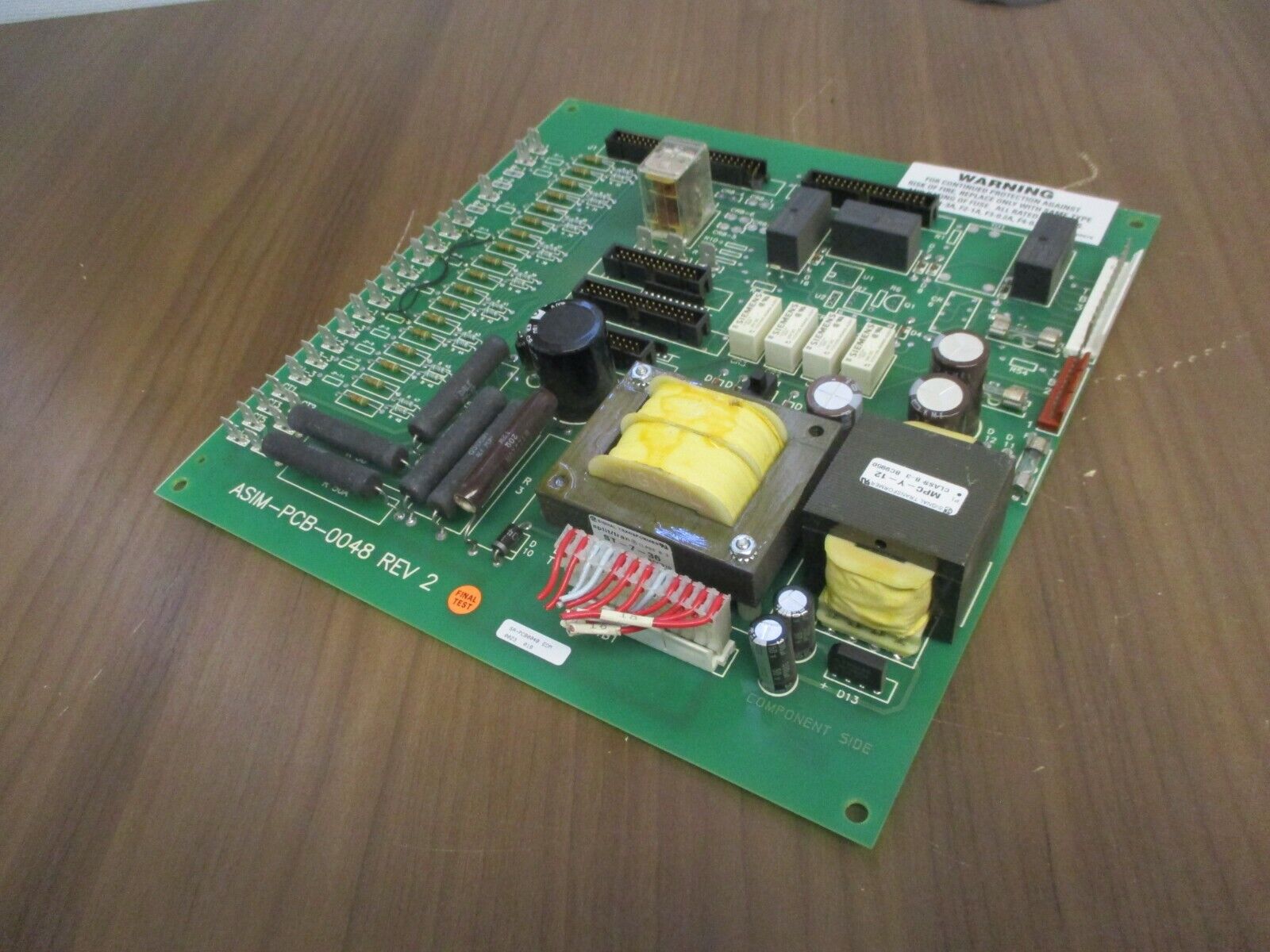 PDI Control Board ASIM-PCB-0048 Rev. 2 *Chipped Terminal* Used