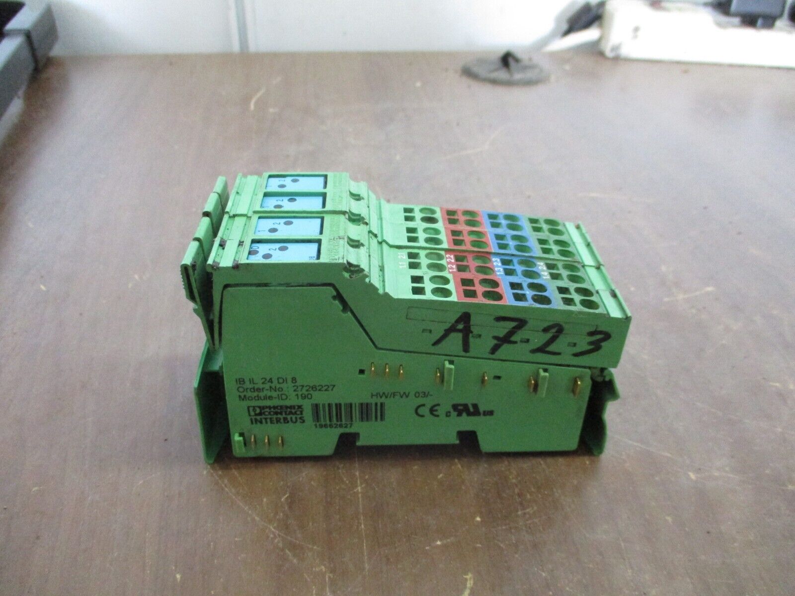 Phoenic Contact IBIL24DI8 Interbus Coupler 2726227 HW: 03 Used