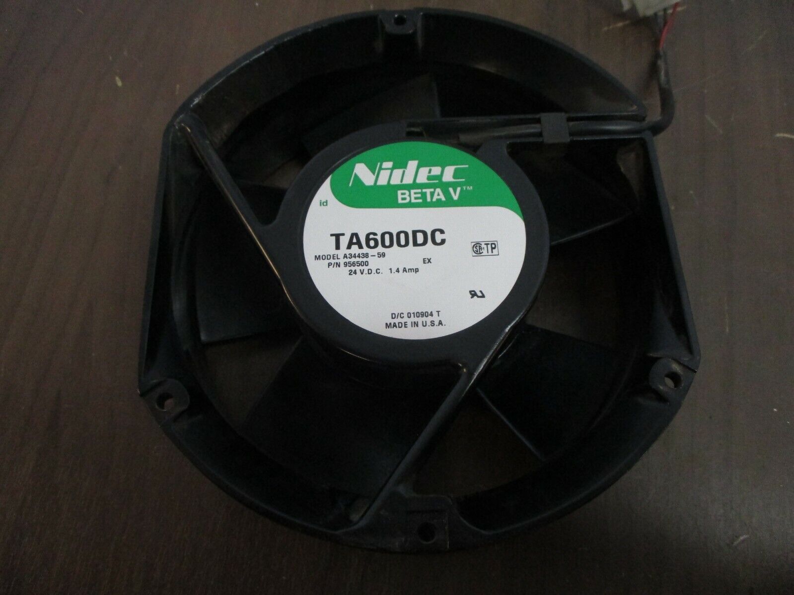 Nidec Beta V Axial Fan TA600DC 24VDC 1.4A Used