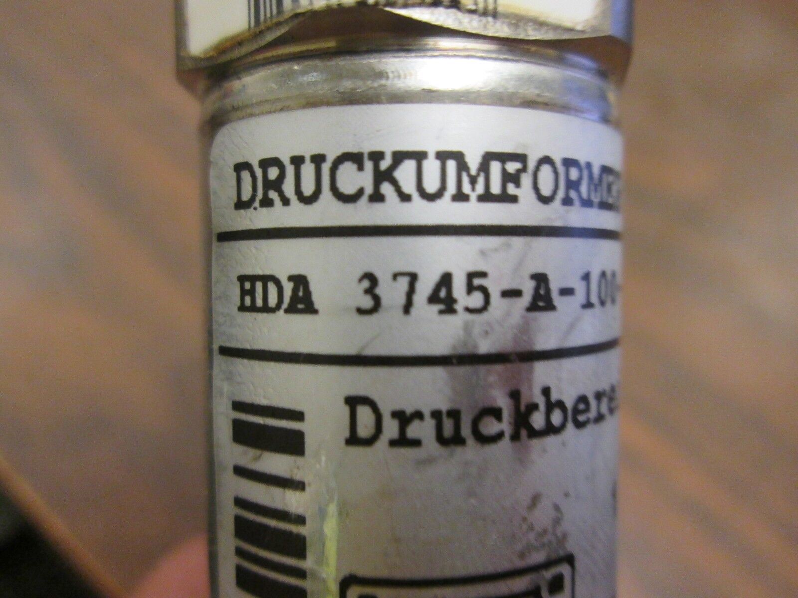 Hydac Pressure Transducer HAD 3745-A-100-174 4-20mA 10-30V Used