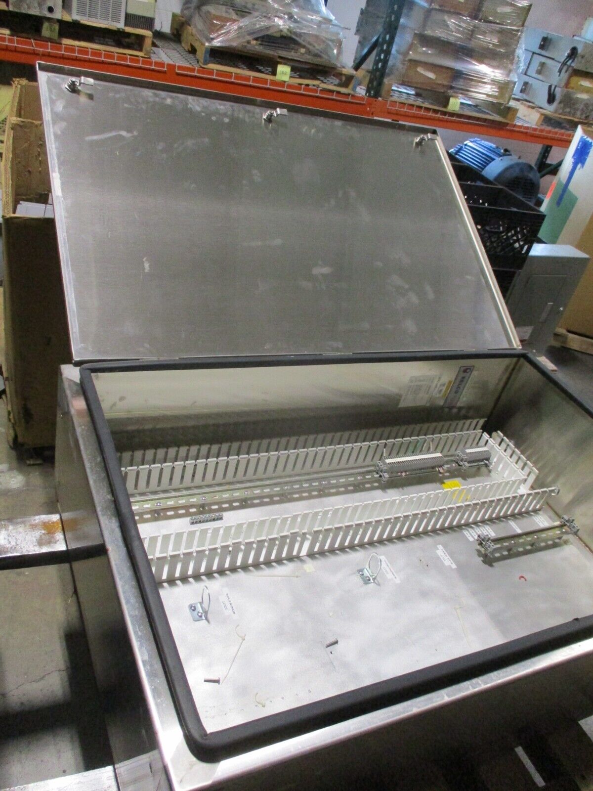 Relco Stainless Steel Enclosure Type 4X Size: 48" x 32" x 12" Used