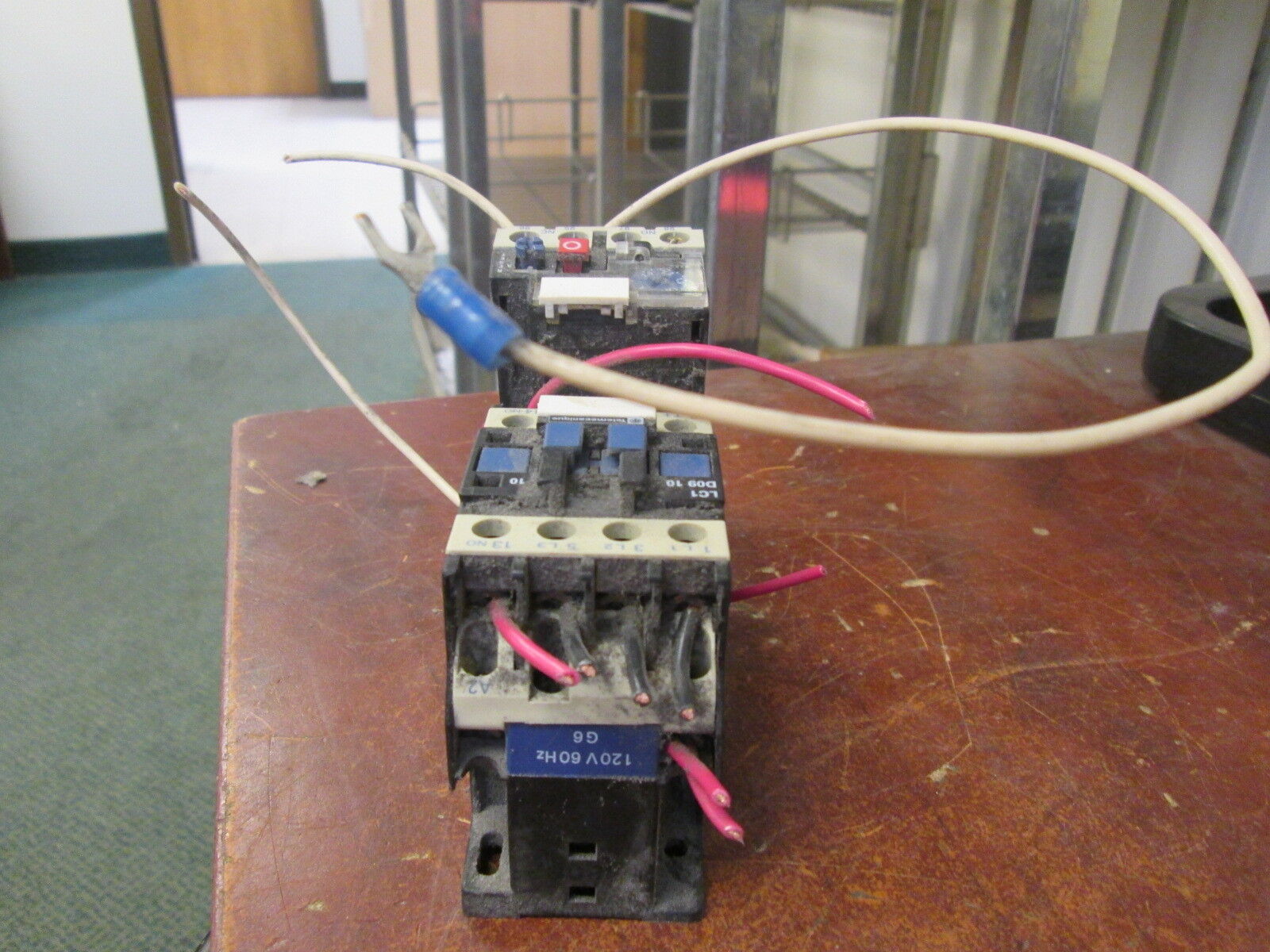 Telemecanique Starter LC1D0910/LR2D1307 120V Coil 25A Trip: 1.6-2.5A Used