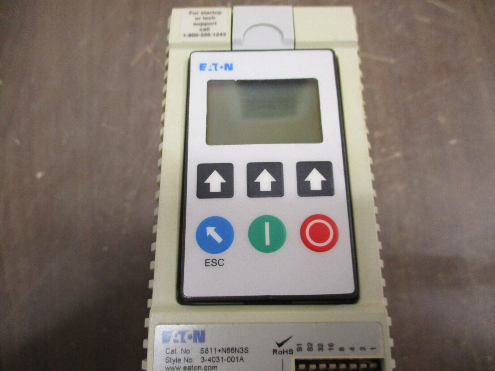 Eaton Soft Start S811+N66N3S 60HP Max 66A 600V 47-63Hz w/ Keypad Used