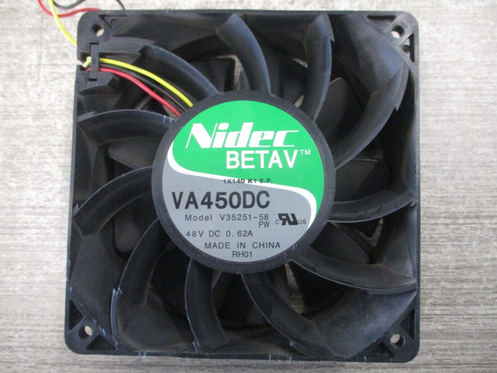 Nidec Beta V Axial Fan VA450DC 48VDC 0.62A Used