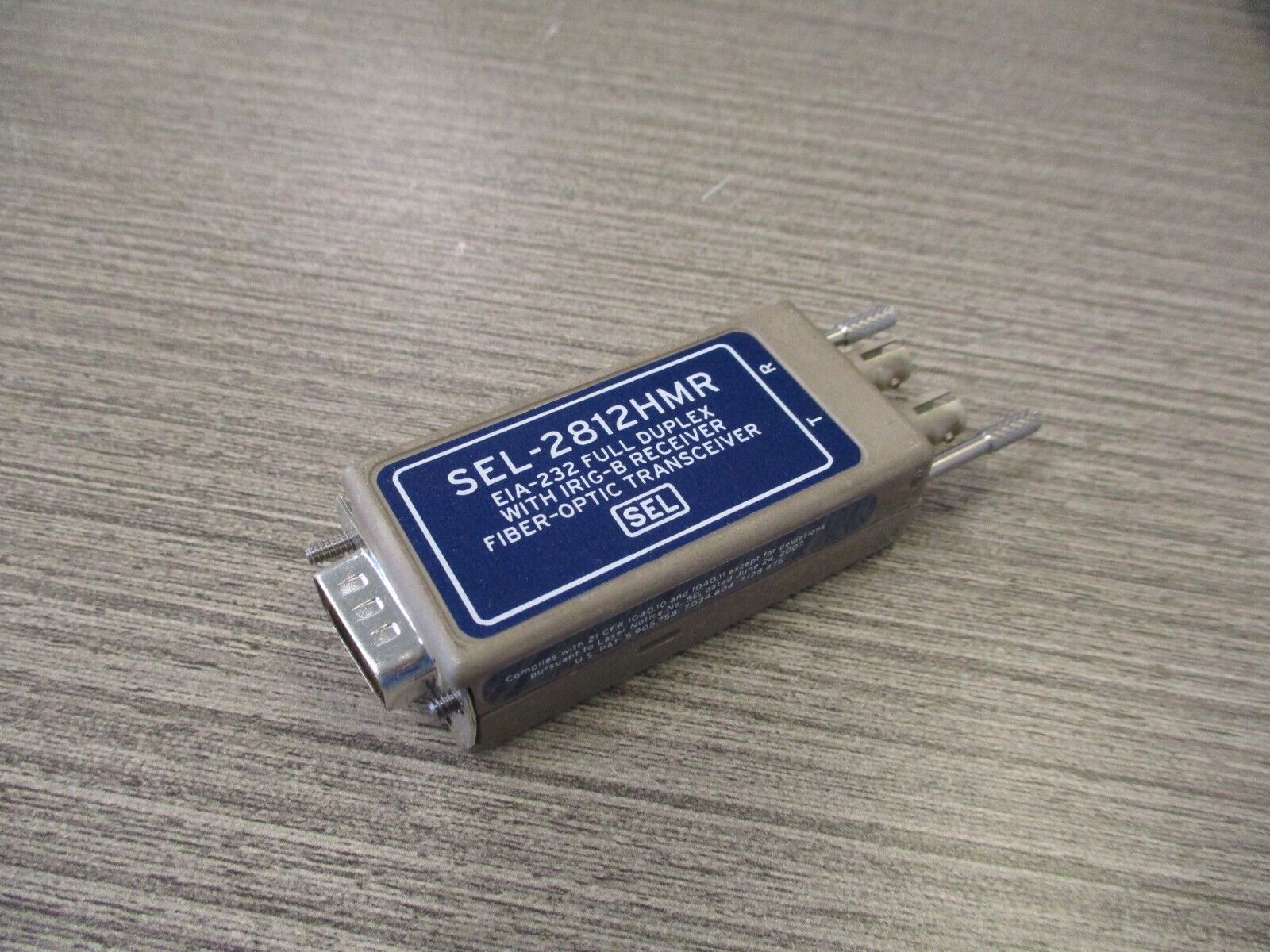 SEL EIA-232 Fiber-Optic Transceiver SEL-2812HMR Full Duplex w/ IRIG-B Receiver