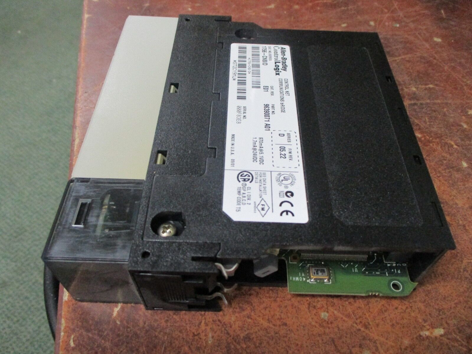 Allen-Bradley ControlLogix Control Net Comm. Bridge Module 1756-CNB/D Rev.E01