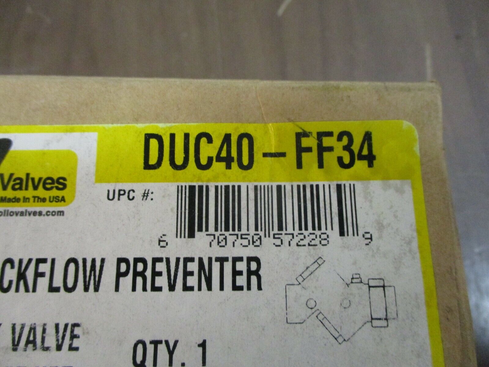 Apollo Backflow Preventer Dual Check Valve DUC40-FF34 3/4" F NPT x 3/4" F NPT