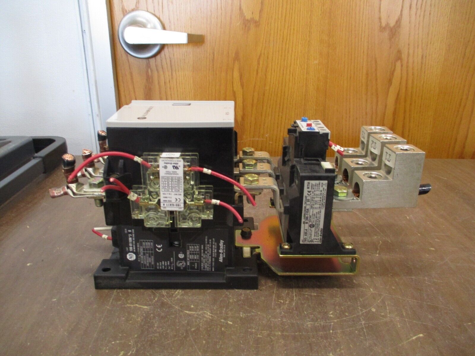 Allen-Bradley Starter 100-B110N*3 / 193-A5L4 120V Coil Trip: 66-110A 600V Used