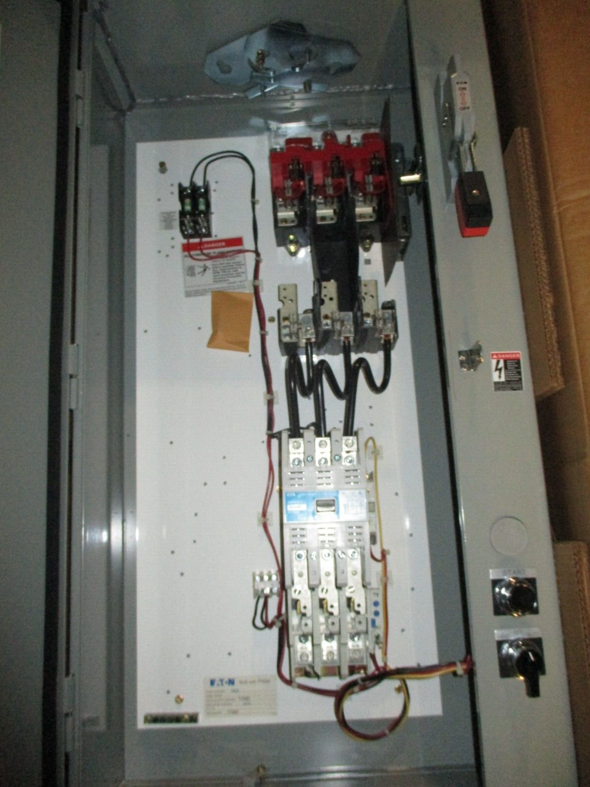 Eaton Size 3 Fusible Combination Pump Panel ECN5432CAG 460V Coil 3R Enclosure