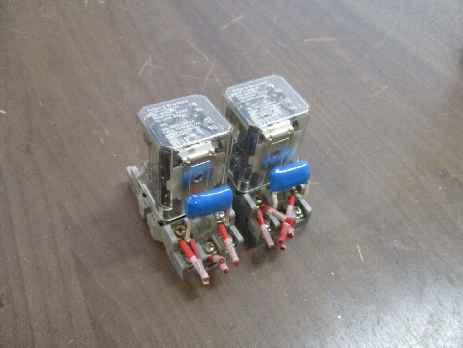 Potter & Brumfield Relay KUP-14A15-24 24V w/ Base *Lot of 2* Used
