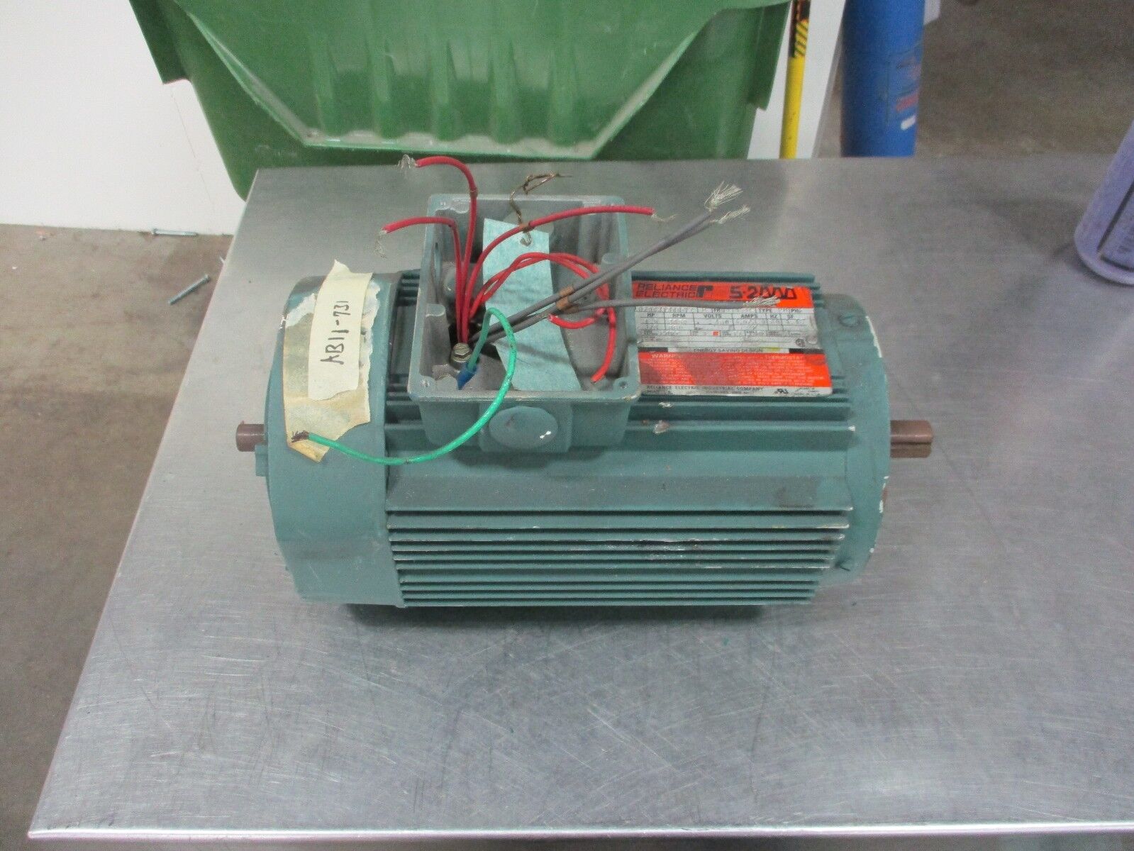 Reliance Duty Master AC Motor B79C3134N-YZ 1.5HP 3500RPM FR:WD145TC 460V Used