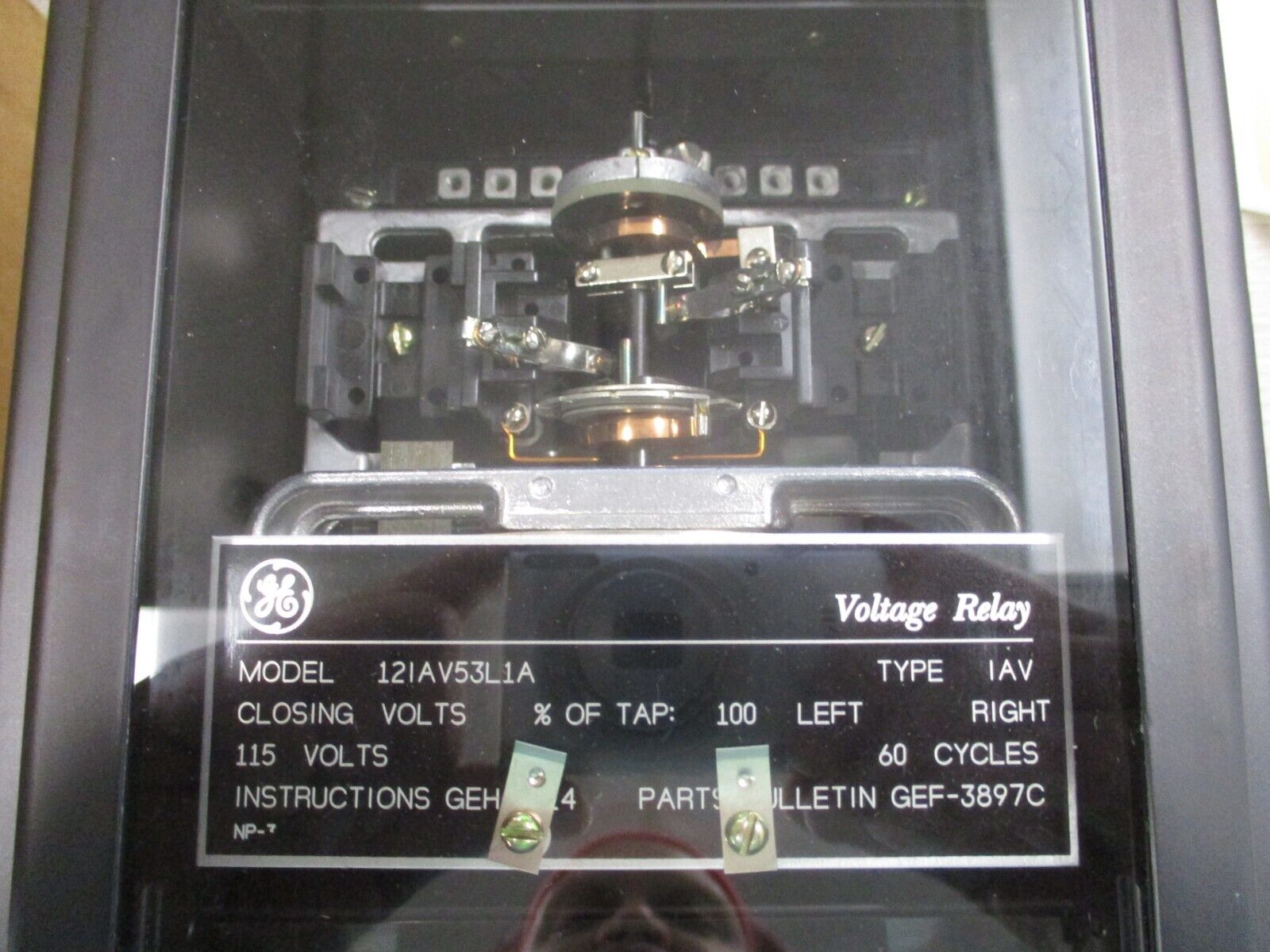 GE Type IAV Voltage Relay 12IAV53L1A 115V 60Hz New Surplus
