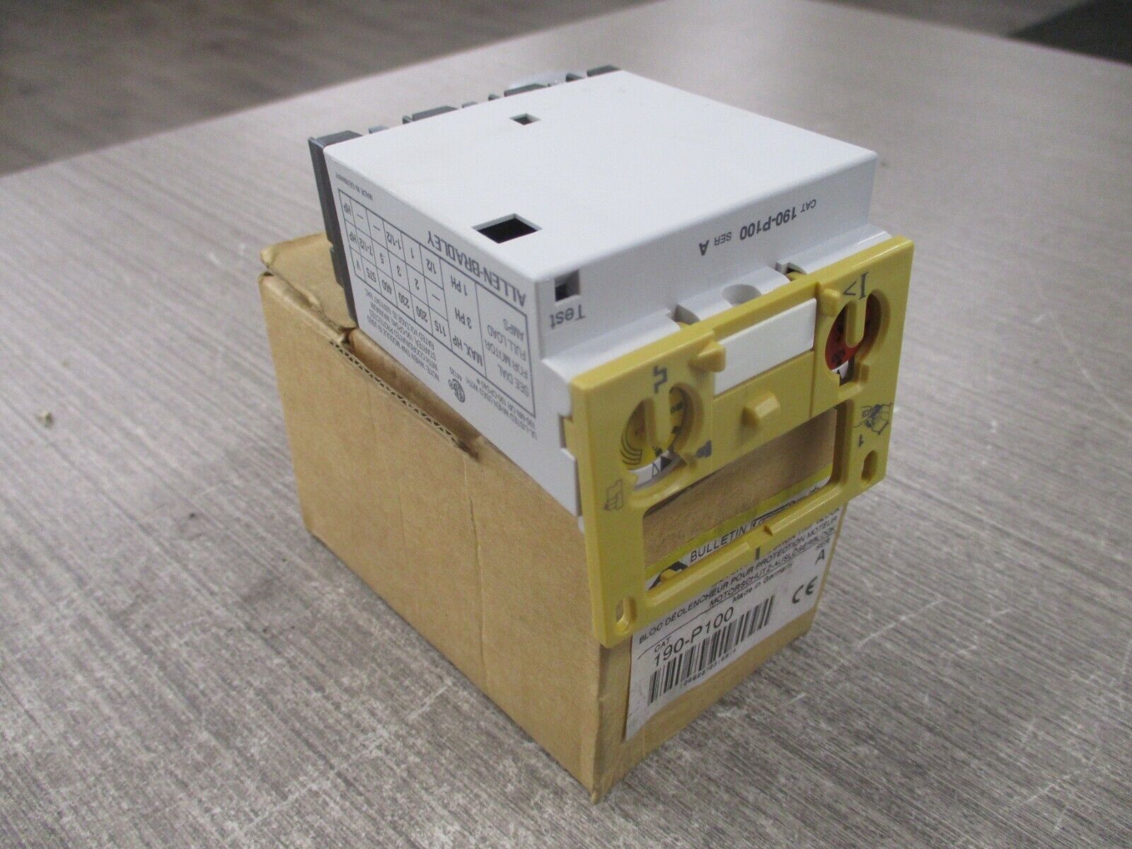 Allen-Bradley Motor Protection Trip Block 190-P100 Ser.A Trip: 6-10A New Surplus