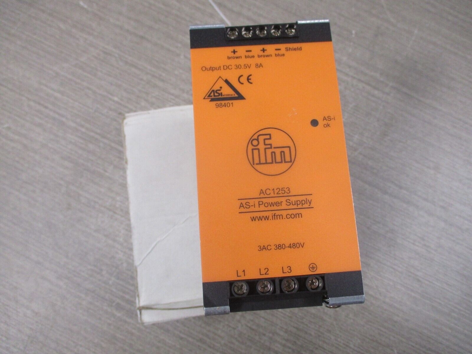 IFM AS-i Power Supply AC1253 Output: 30.5V 8A 244W New Surplus