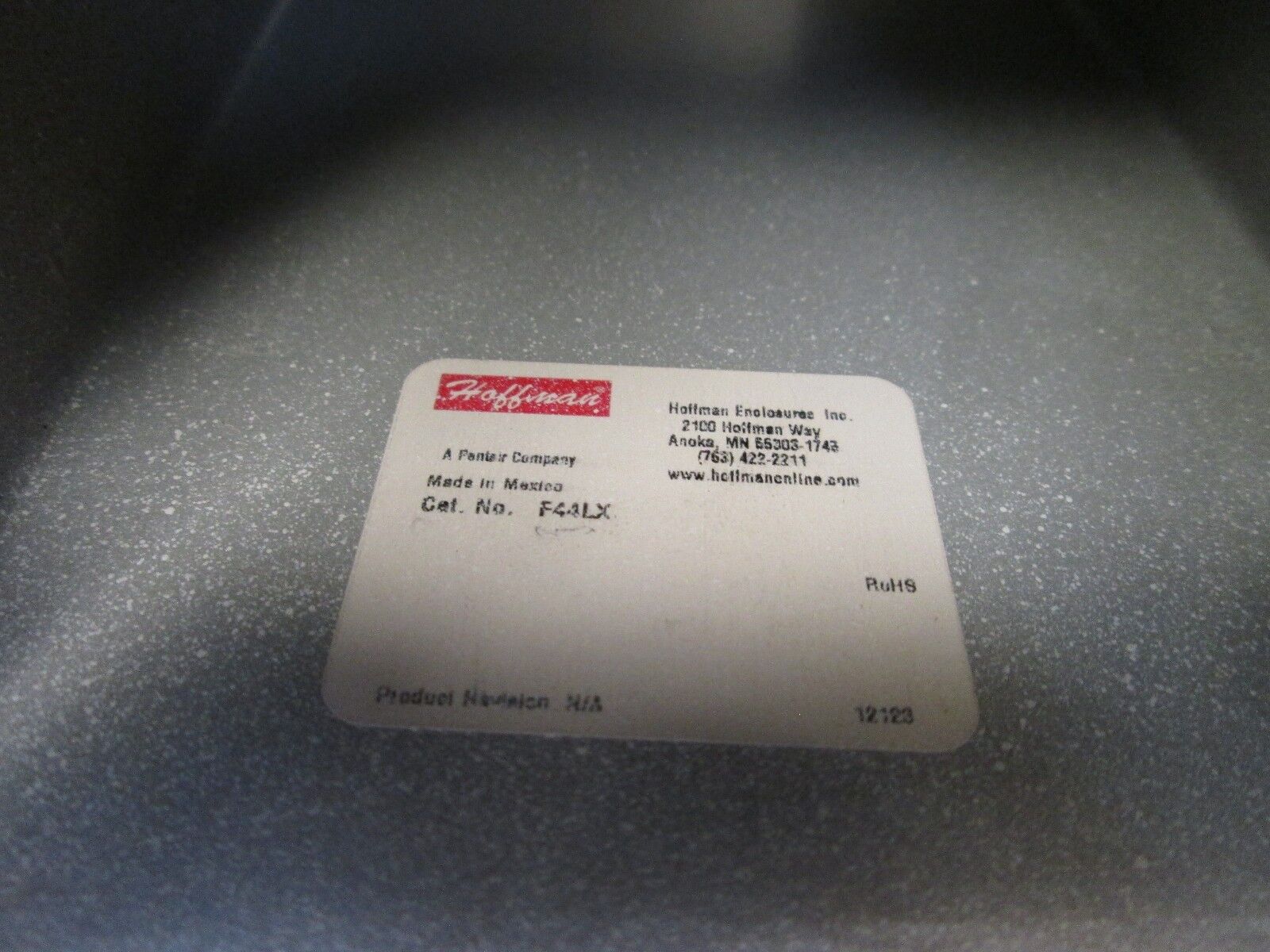 Hoffman Wireway Sraight Section F44LX Size: 4x4" Used