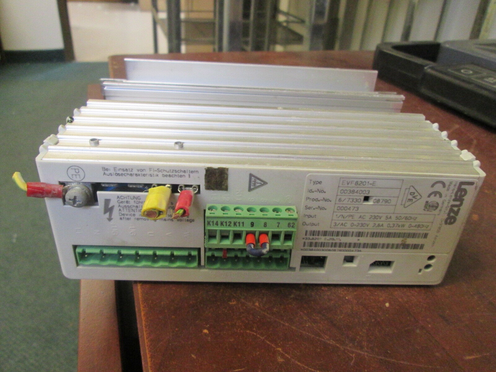 Lenze AC Drive EVF8201 0.37 Kw Used