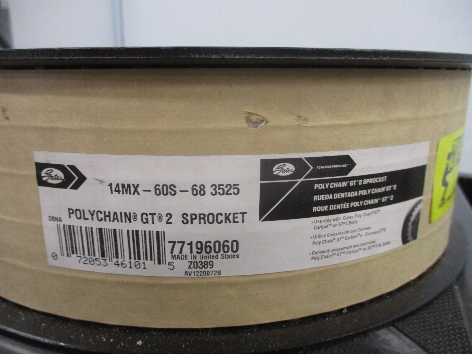 Gates Polychain GT2 Sprocket 77196060 14MX-60S-68 *No Box* New Surplus