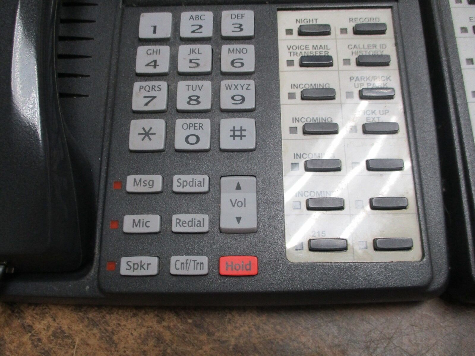 Toshiba Large Display Business Telephone With Add On DKT3014-SDL DADM3020 Used