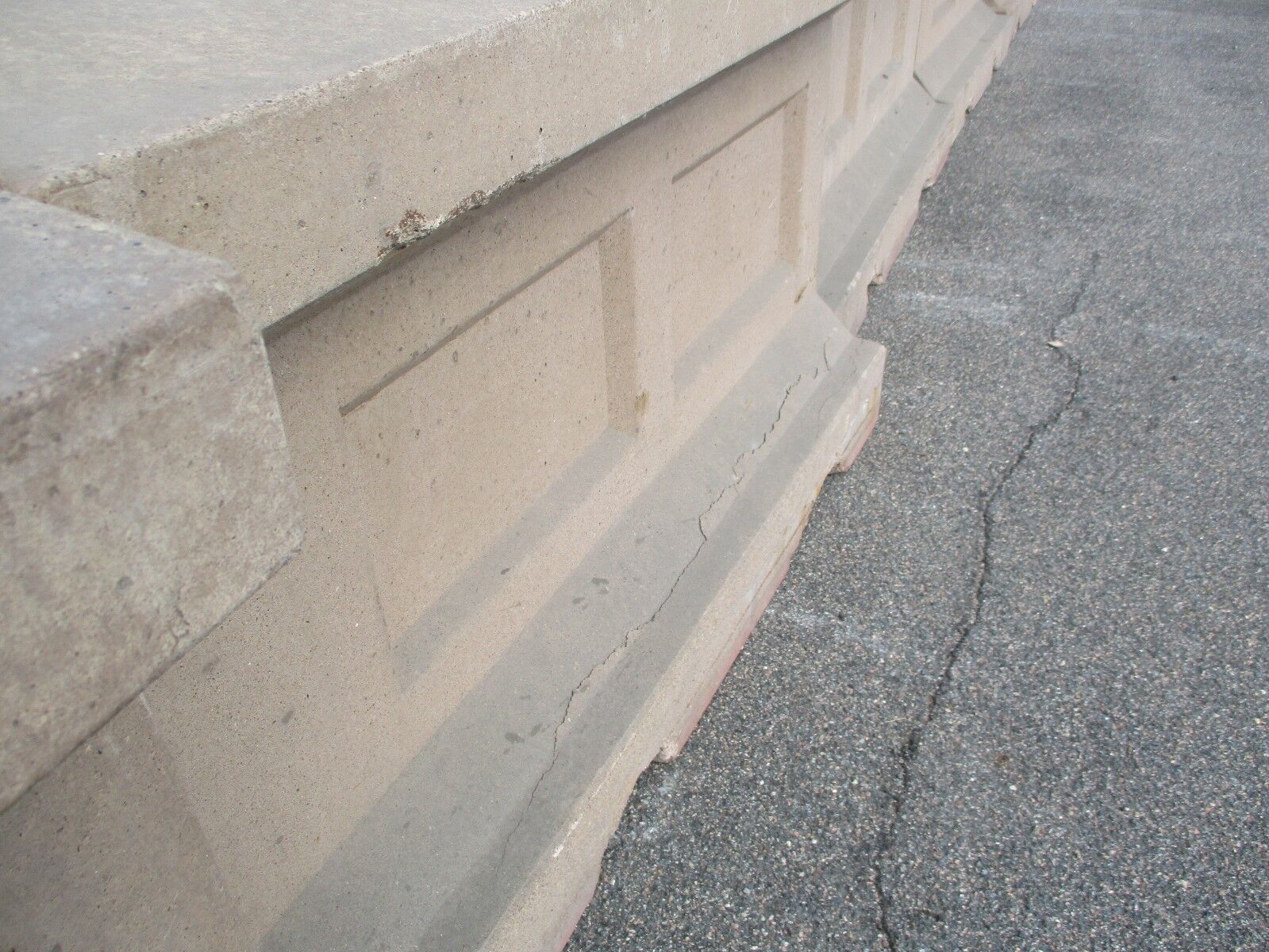 Petersen Decorative Concrete Security Barriers 4-4.5' Long 30"Wide 35" Tall Used