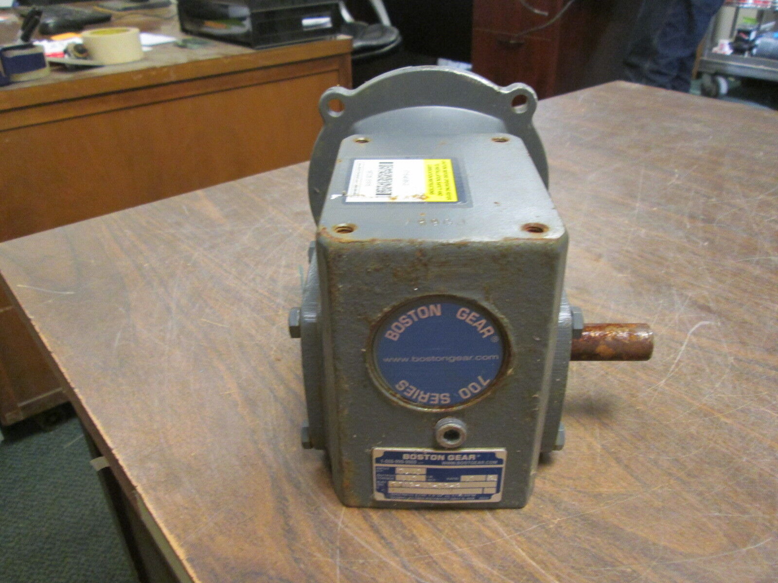 Boston Gear Reducer F715-40-B5-G Ratio 40:1 0.43HP In 442 In/Lb Output Used