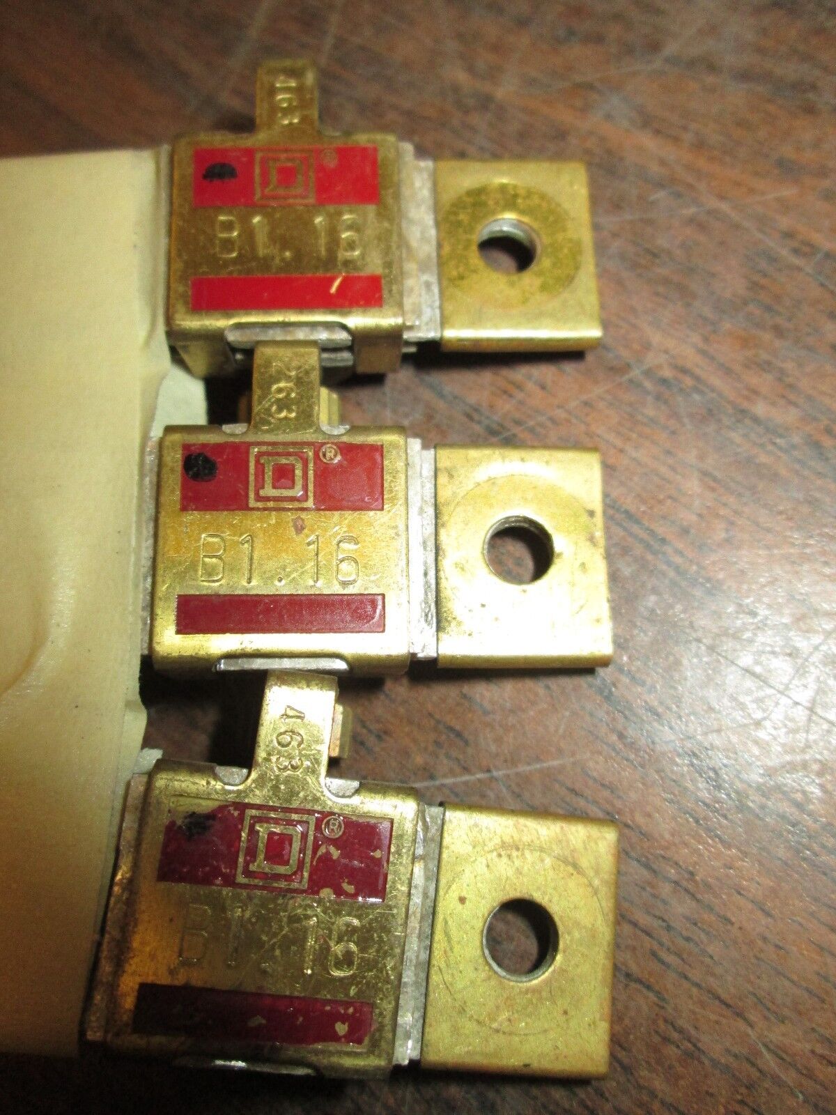 Square D Overload Relay Thermal Unit B6.25 Set of 3 Used