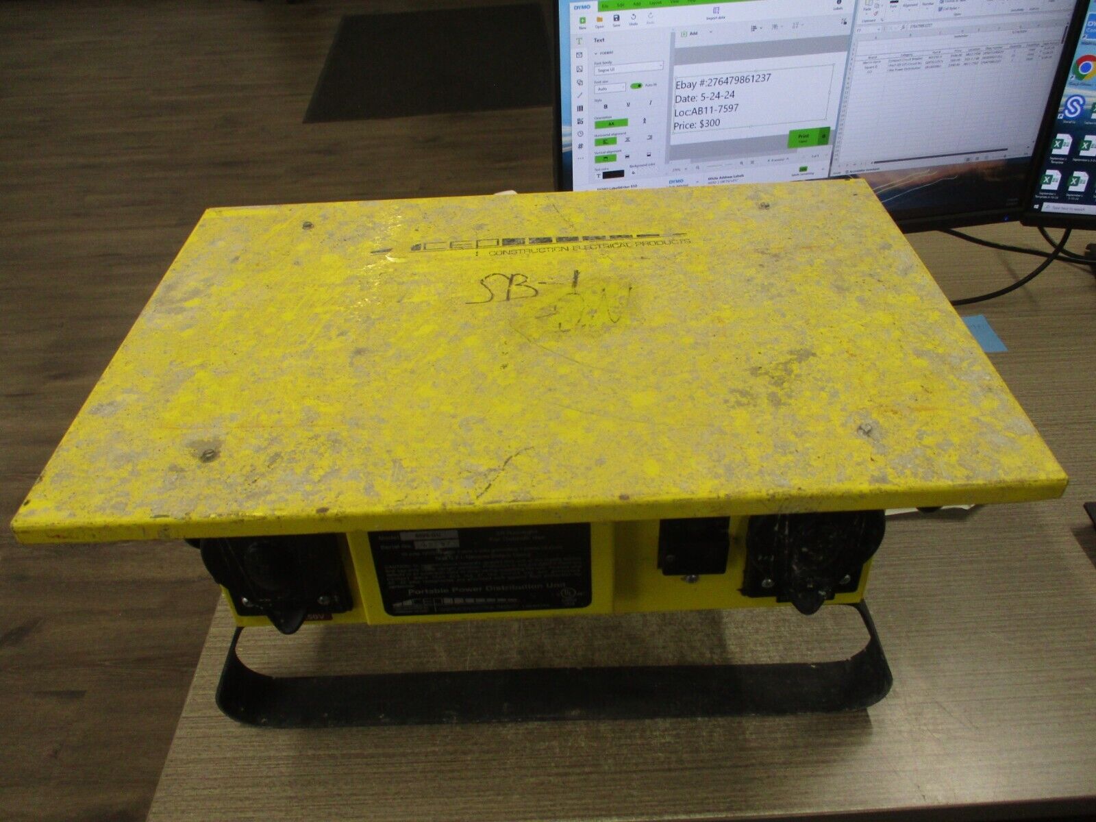 CEP Portable Power Distribution Unit 6506-GU 50A 125/250V 3P 4W 1Ph 60Hz