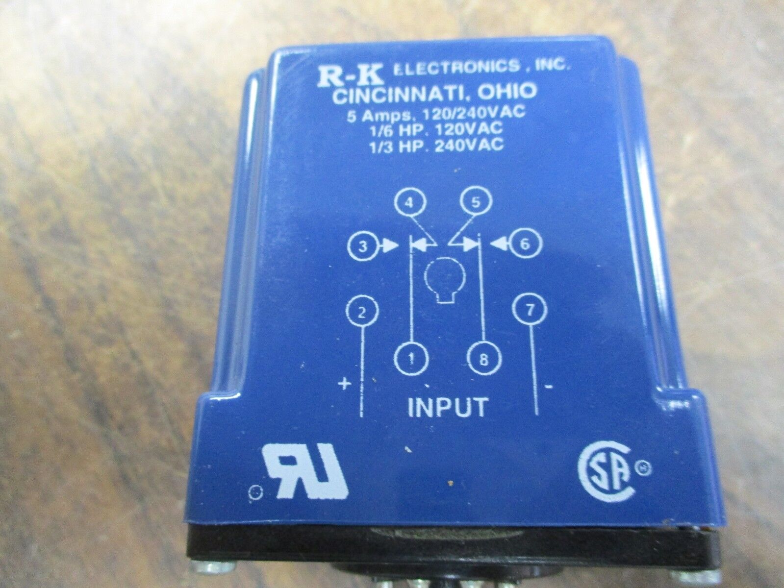 R-K Electronics On Delay Timer CCB-115A-1-30M 115VAC 50/60Hz 30 Min Fixed Used
