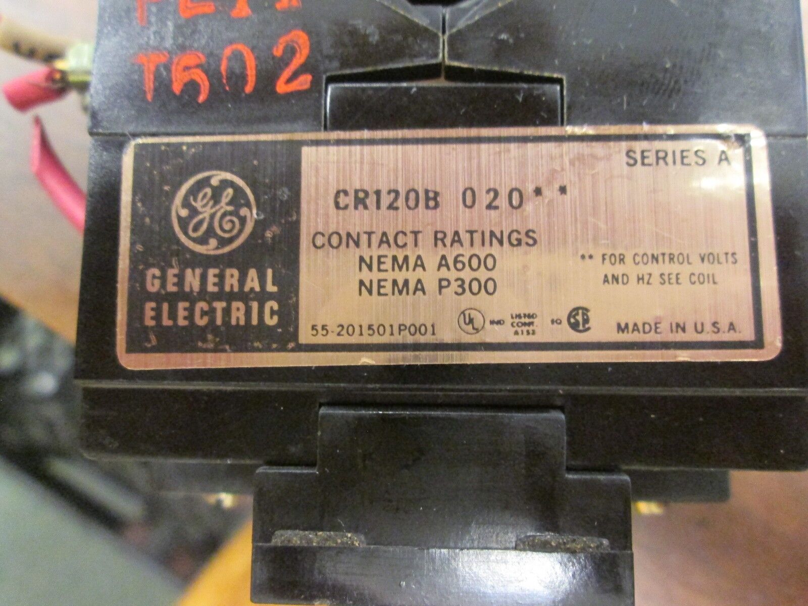 GE Relay CR120B0 4022 120V Coil Used