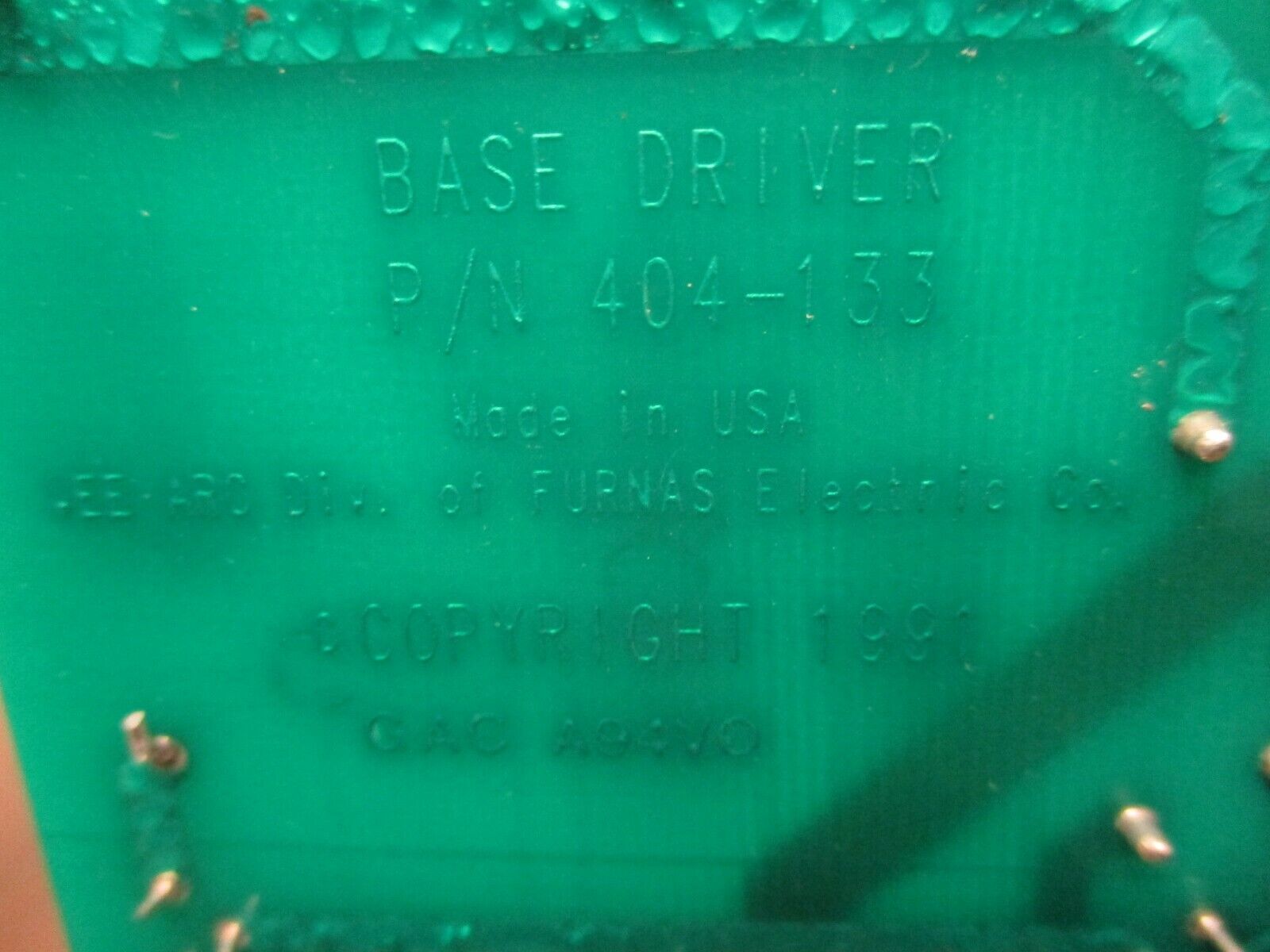 Vee-Arc Base Driver Assembly 404-133 Used