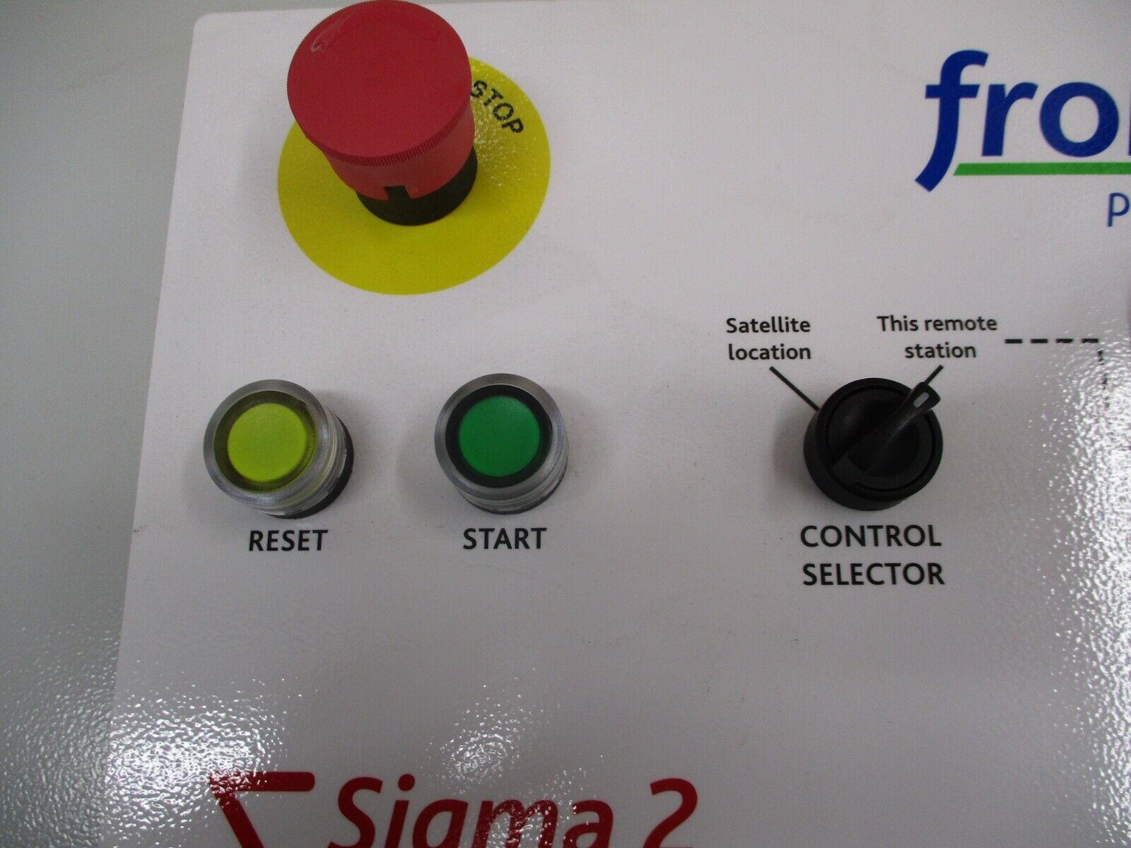 Froment Sigma 2 Control Load Bank Remote Station PA10253 3R, 4X Enclosure Used