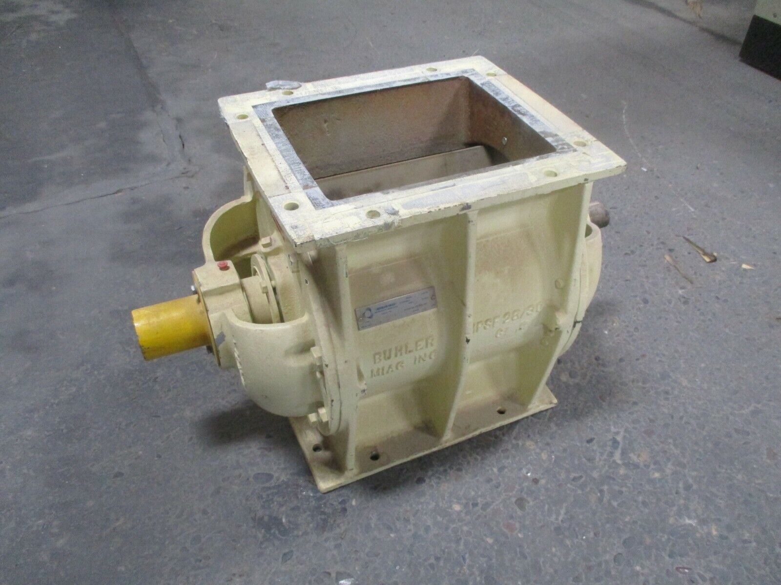 Buhler-Miac Rotary Valve Airlock MPSF 28/30 Size: 12" x 10" x 10" Used